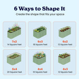 Medium Modular Metal Raised Garden Bed - 29” Tall