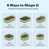 4-Pack Small Modular Metal Raised Garden Bed - 29" Tall