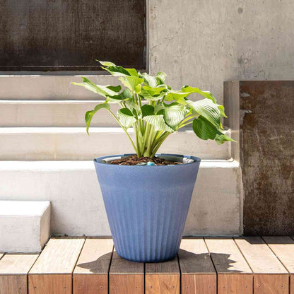 Fold Indoor/Outdoor Contemporary Round Planter