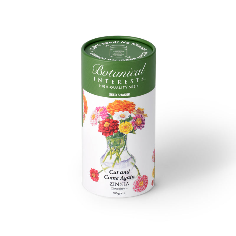 Zinnia Cut and Come Again Seed Shaker