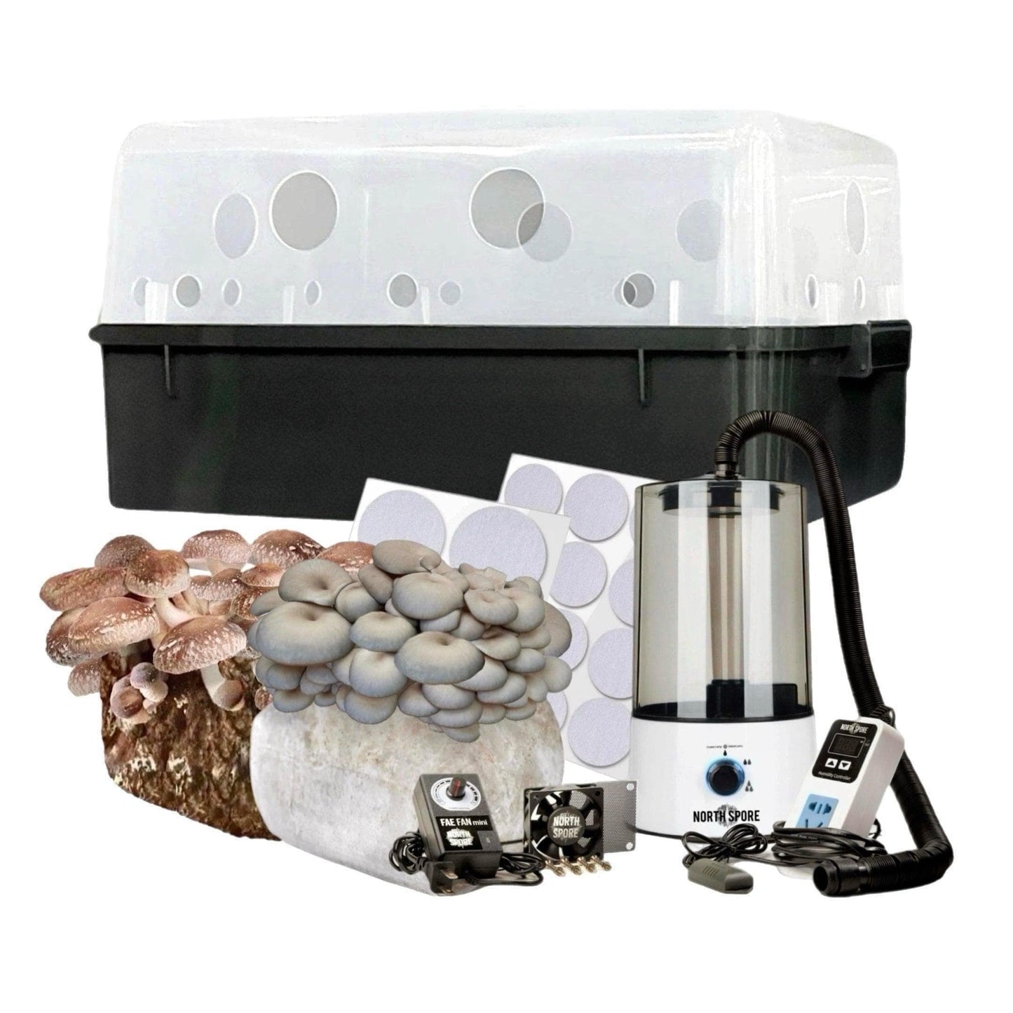 Automated 'Boomr Bin' + Fruiting Blocks Monotub Kit