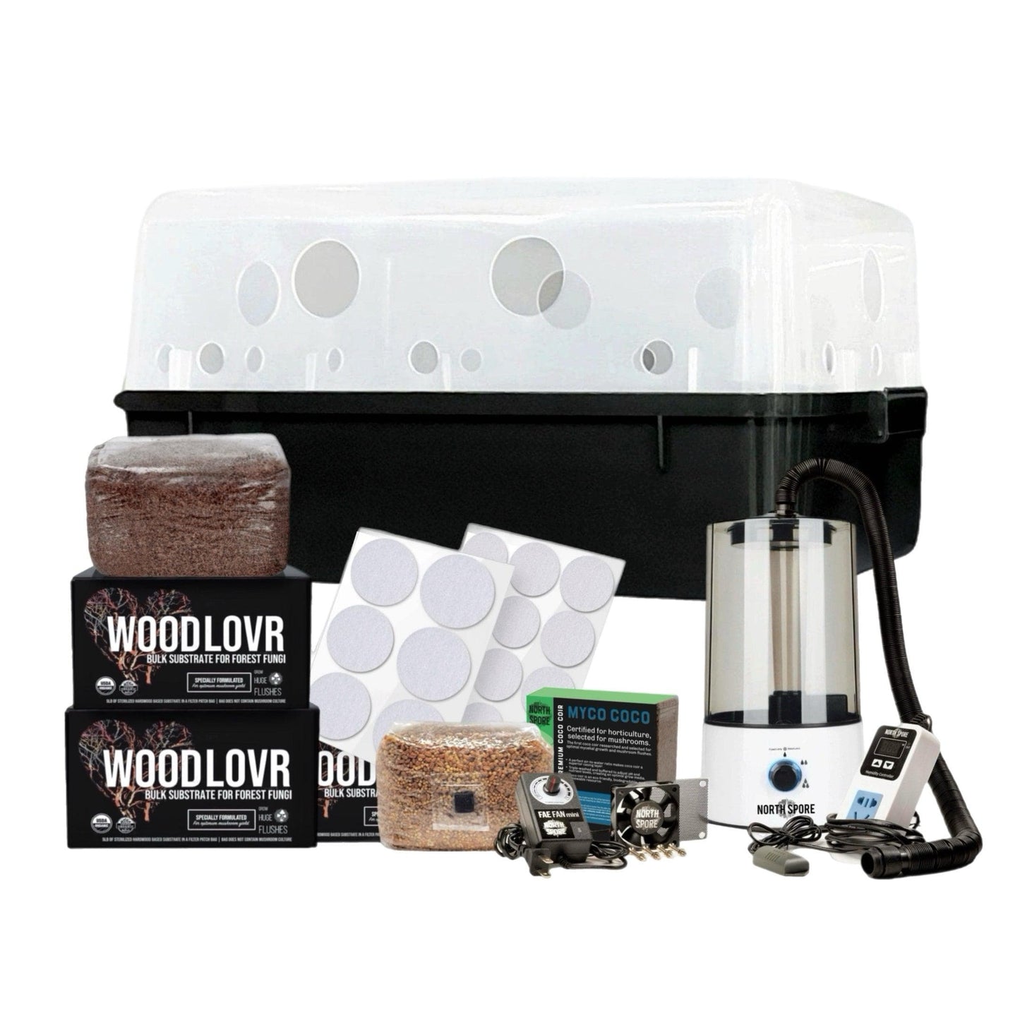 Automated 'Boomr Bin' Mushroom Monotub Kit