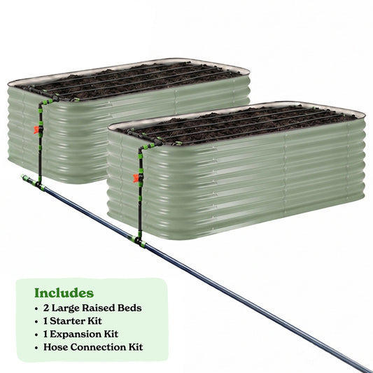 2-Pack Large 29" Tall Bed and Irrigation Kits