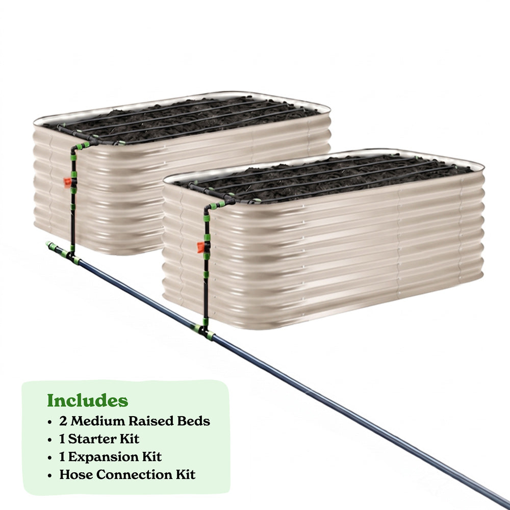 2-Pack Medium 29" Tall Bed and Irrigation Kits