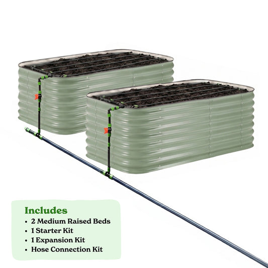 2-Pack Medium 29" Tall Bed and Irrigation Kits