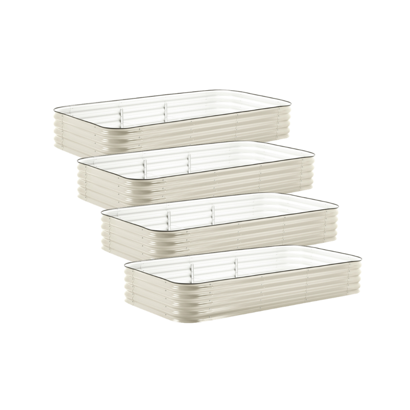4-Pack Large Modular Metal Raised Garden Bed - 15
