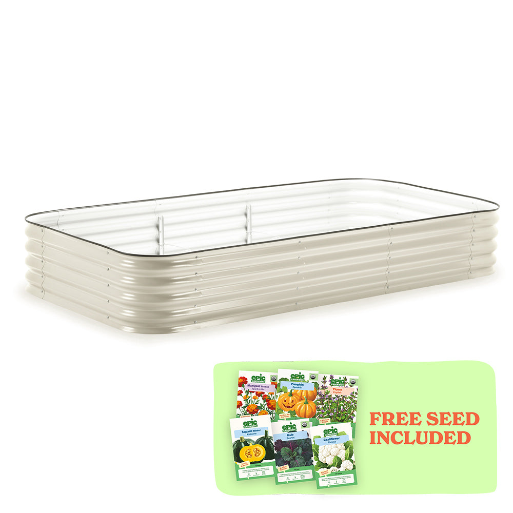 Large Modular Metal Raised Garden Bed - 15" Tall
