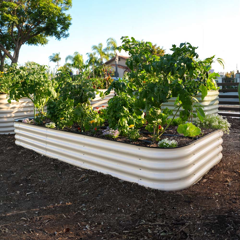 Large Modular Metal Raised Garden Bed - 15" Tall