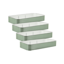 4-Pack Large Modular Metal Raised Garden Bed - 15" Tall