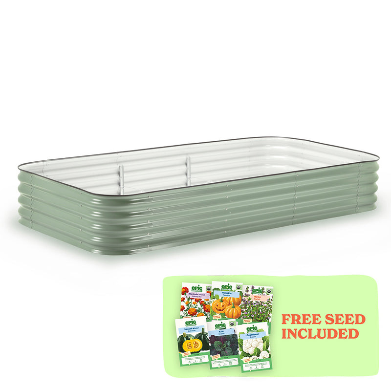 Large Modular Metal Raised Garden Bed - 15" Tall