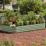 Large Modular Metal Raised Garden Bed - 15" Tall