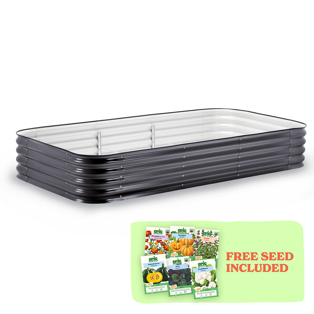 Large Modular Metal Raised Garden Bed - 15" Tall
