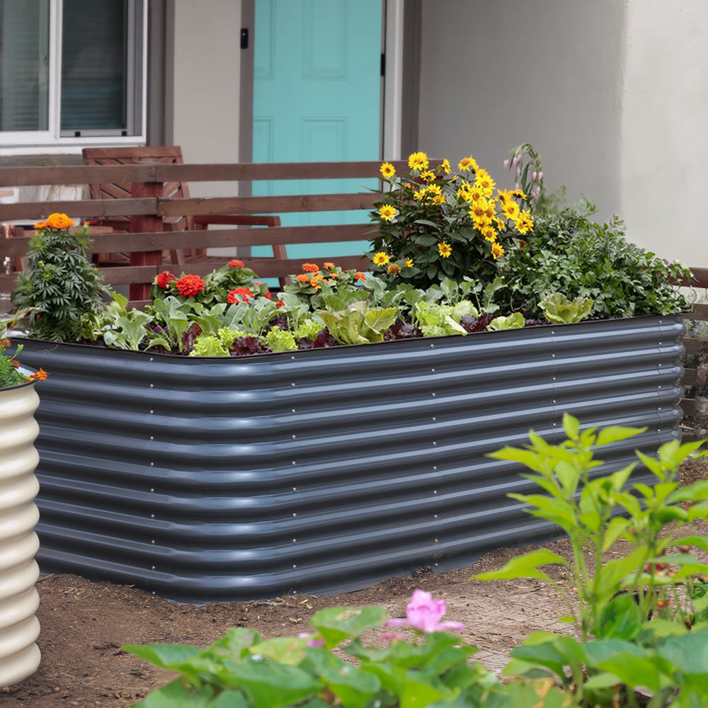 Large Modular Metal Raised Garden Bed - 29” Tall