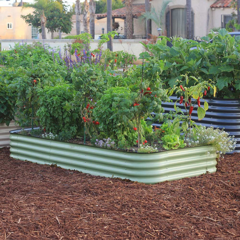 Large Modular Metal Raised Garden Bed - 15" Tall