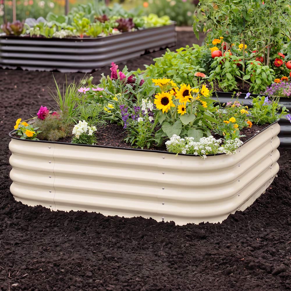 Medium Modular Metal Raised Garden Bed - 15" Tall