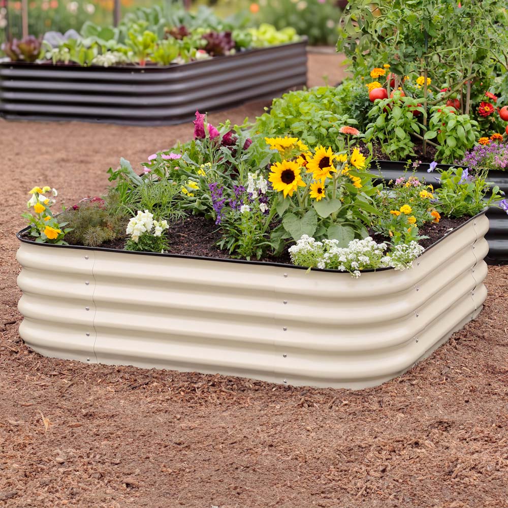 Medium Modular Metal Raised Garden Bed - 15" Tall