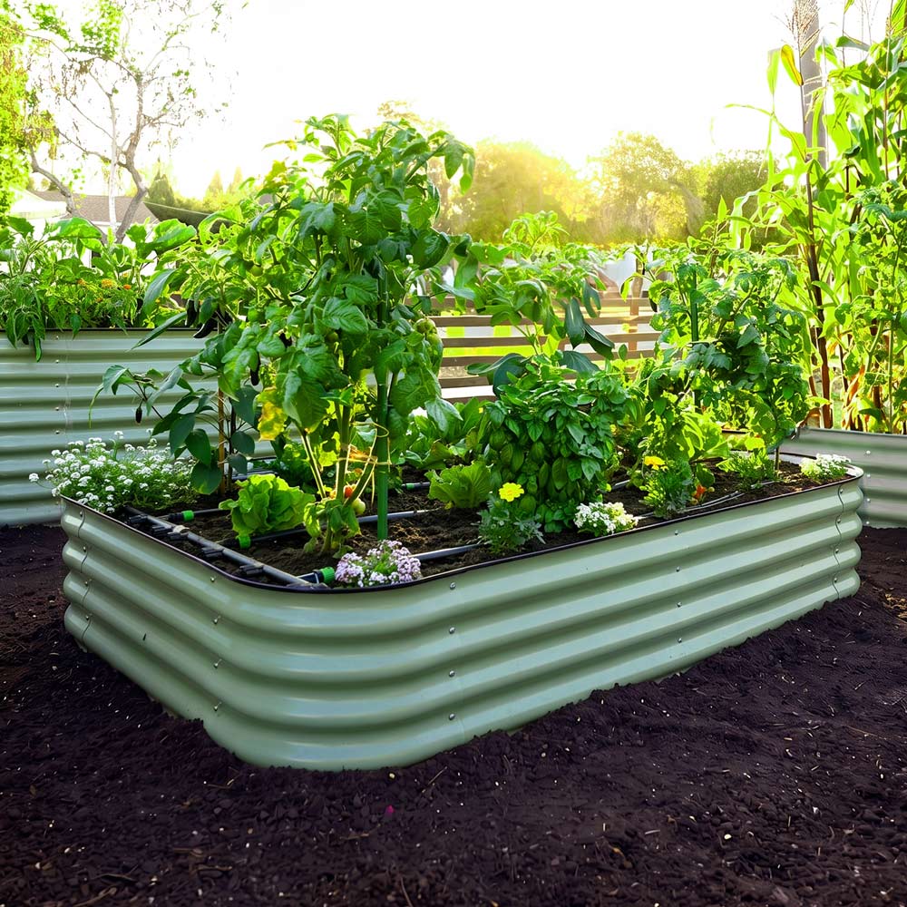 Medium Modular Metal Raised Garden Bed - 15" Tall