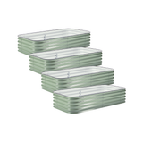 4-Pack Medium Modular Metal Raised Garden Bed - 15
