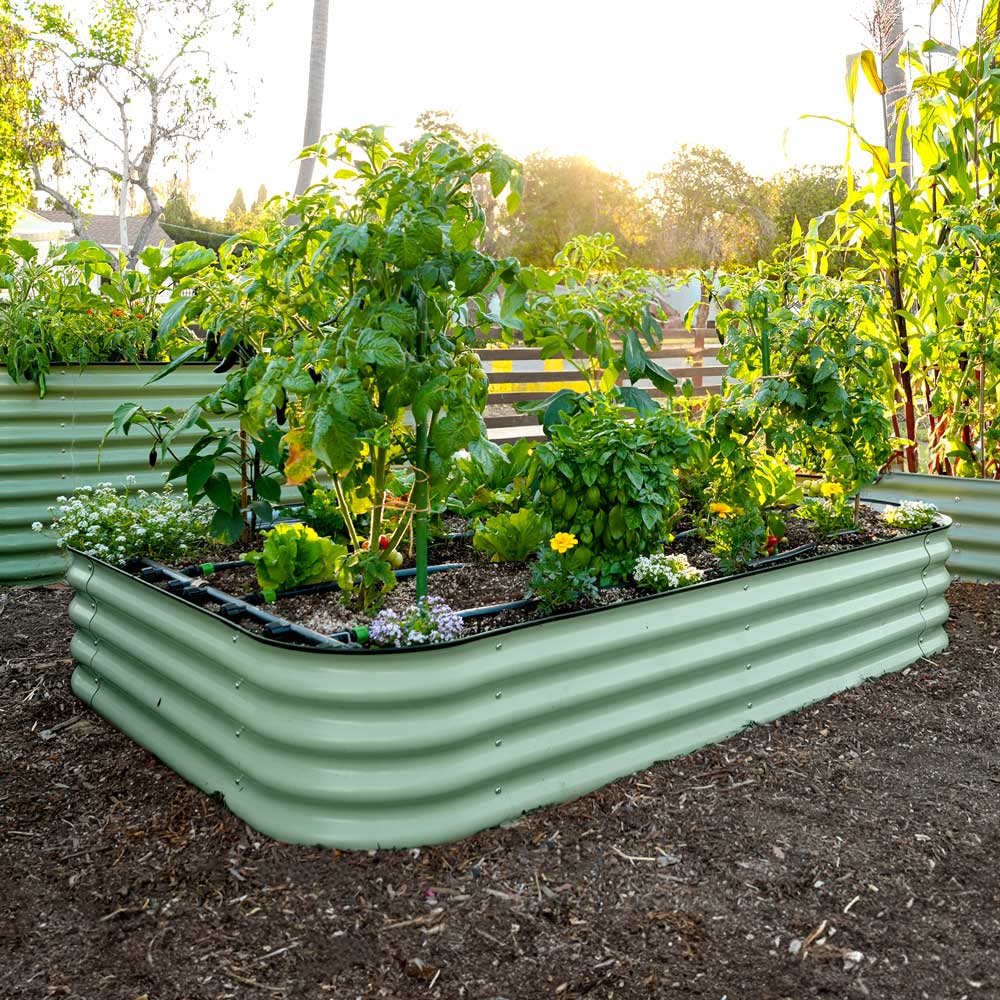 Medium Modular Metal Raised Garden Bed - 15" Tall