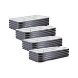 4-Pack Medium Modular Metal Raised Garden Bed - 15