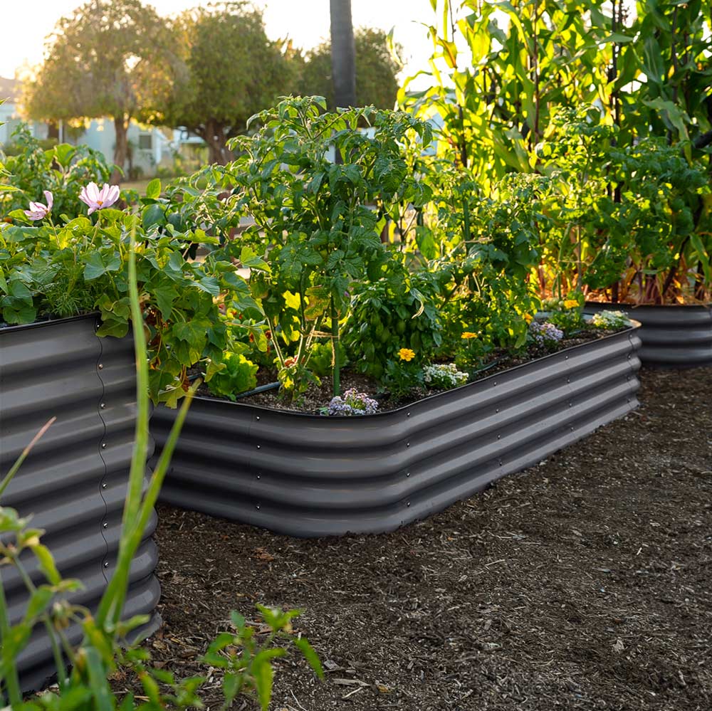 Medium Modular Metal Raised Garden Bed - 15" Tall