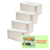 4-Pack Medium Modular Metal Raised Garden Bed - 29" Tall