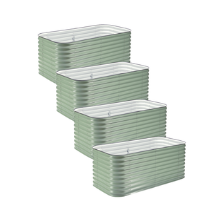 4-Pack Medium Modular Metal Raised Garden Bed - 29” Tall