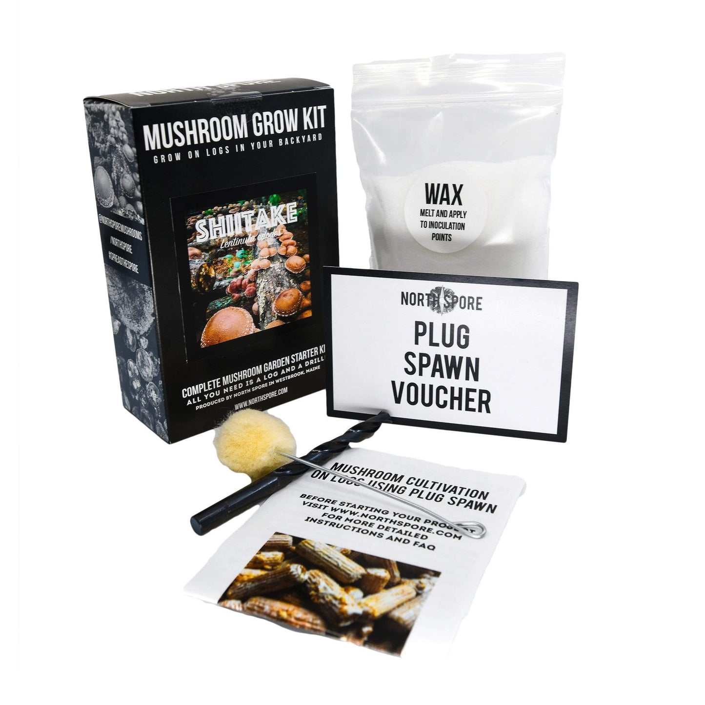 Organic Shiitake Mushroom Outdoor Log Kit