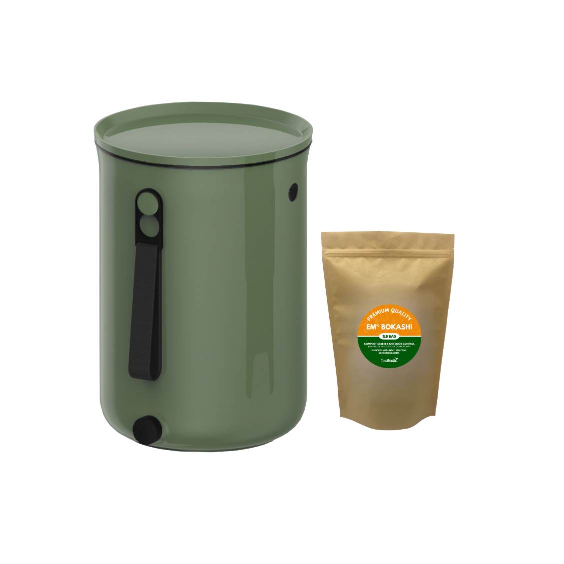 Kitchen Compost Bin for Countertop & Indoor Use - Odorless Composting Bin  with Lid, Small to Large Food Waste Bucket - Eco-Friendly Organic Waste
