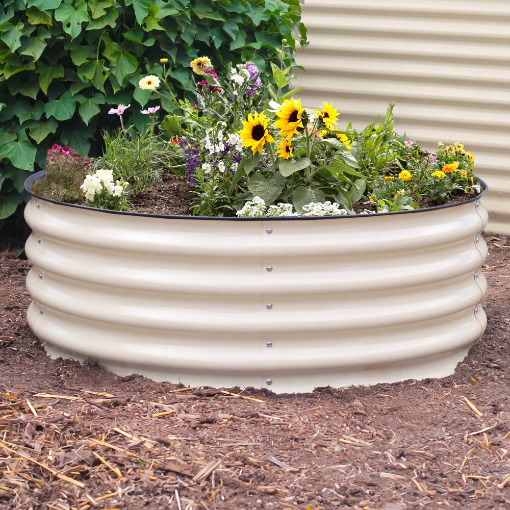 Round Metal Raised Garden Bed - 15" Tall