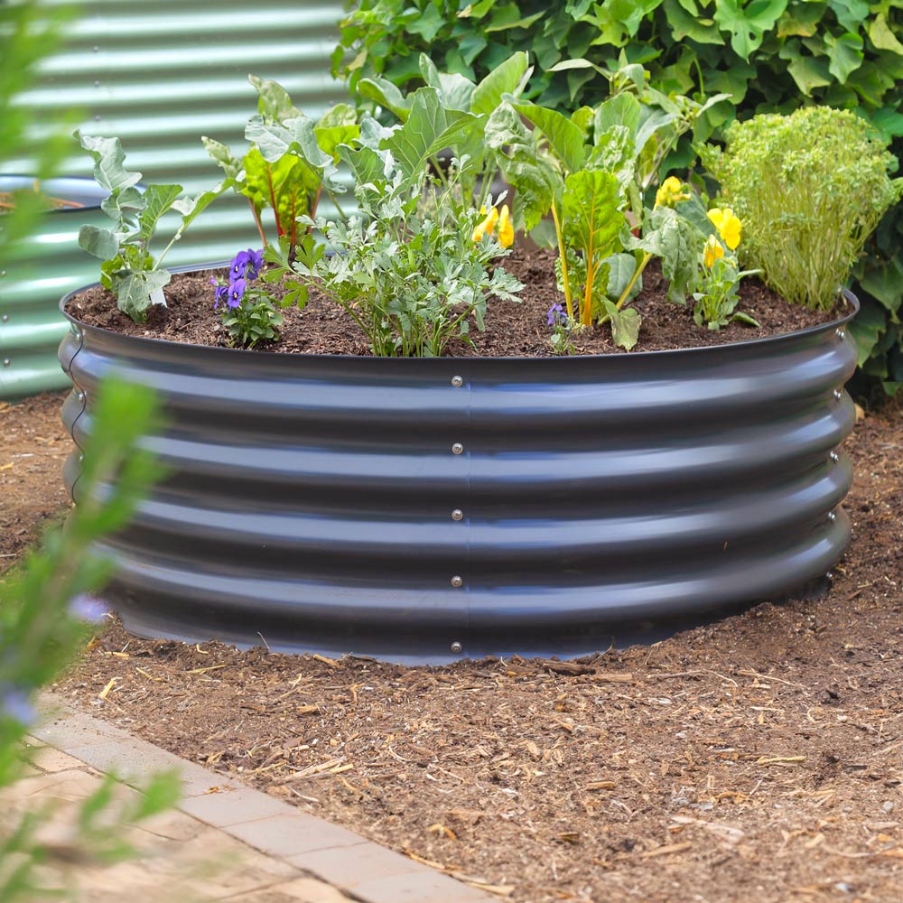 Round Metal Raised Garden Bed - 15" Tall