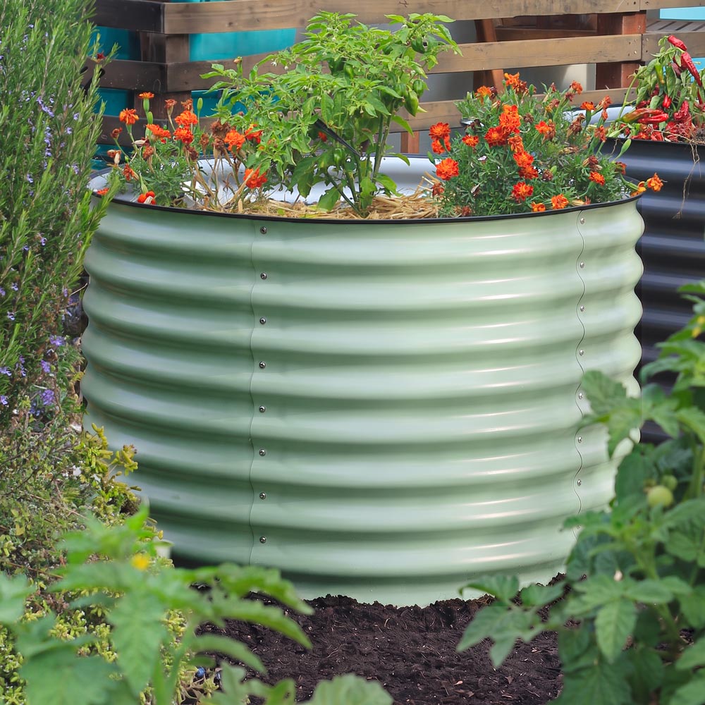 Round Metal Raised Garden Bed - 29" Tall