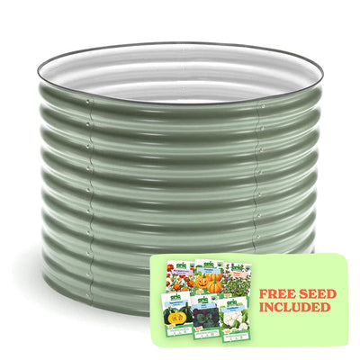 Round Metal Raised Garden Bed - 29" Tall