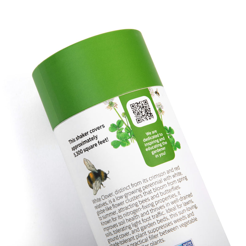 White Clover Alternative Lawn Seed Shaker