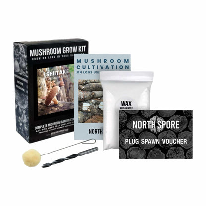 Organic Shiitake Mushroom Outdoor Log Kit