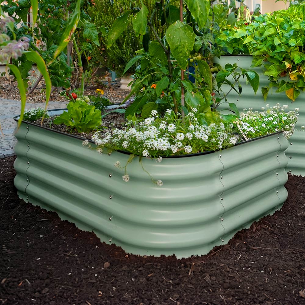 Small Modular Metal Raised Garden Bed - 15" Tall