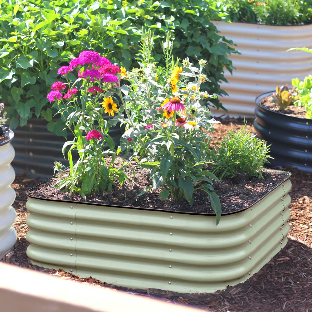 Small Modular Metal Raised Garden Bed - 15" Tall