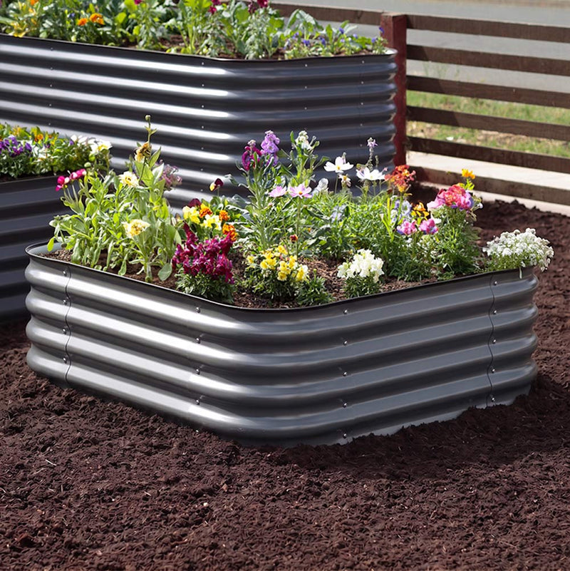 Small Modular Metal Raised Garden Bed - 15