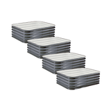 4-Pack Small Modular Metal Raised Garden Bed - 15