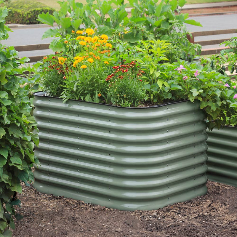 Small Modular Metal Raised Garden Bed - 29" Tall