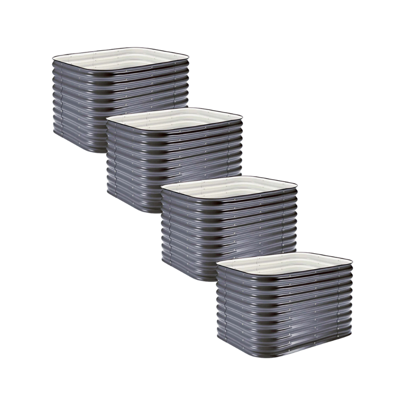 4-Pack Small Modular Metal Raised Garden Bed - 29
