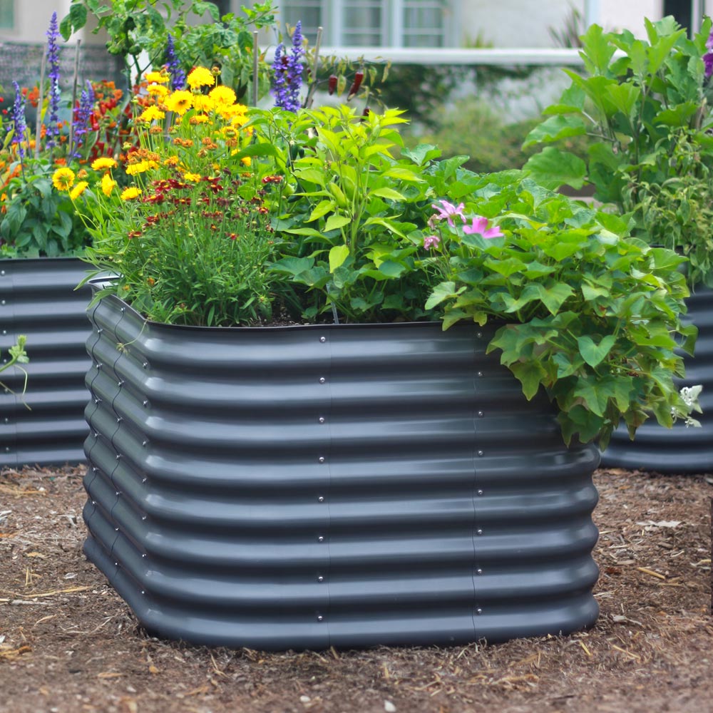 Small Modular Metal Raised Garden Bed - 29" Tall